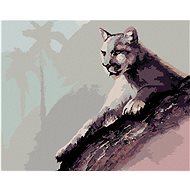 Zuty - Painting by Numbers - Lying Cougar (D. Rusty Rust), 80X100 Cm, Canvas+Frame - Painting by Numbers