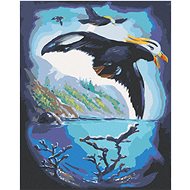 Zuty - Painting By Numbers - Bird In Flight And Corals In The Sea (D. Rusty Rust), 40X50 Cm, Canvas+ - Painting by Numbers