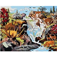 Zuty - Painting by Numbers - Animals Hidden in the Picture (D. Rusty Rust), 80X100 Cm, Canvas+Frame - Painting by Numbers