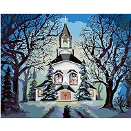 Zuty - Painting By Numbers - Church In Winter (D. Rusty Rust), 80X100 Cm, Canvas+Frame - Painting by Numbers