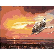 Zuty - Painting by Numbers - Eagle on a Branch and Sunset (D. Rusty Rust), 80X100 Cm, Canvas+Frame - Painting by Numbers