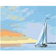 Zuty - Painting by Numbers - Sailing Boats and Reds (D. Rusty Rust), 40X50 Cm, Canvas+Frame - Painting by Numbers