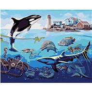 Zuty - Painting by Numbers - Underwater World 2 (D. Rusty Rust), 80X100 Cm, Canvas+Frame - Painting by Numbers
