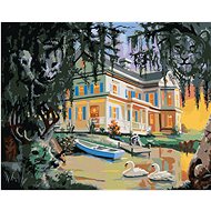 Zuty - Painting by Numbers - Illusion Animals, House and Swans on the Lake (D. Rusty Rust), 80X100 C - Painting by Numbers