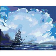 Zuty - Painting By Numbers - Clouds And Sailing Ships (D. Rusty Rust), 40X50 Cm, Canvas+Frame - Painting by Numbers