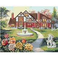 Zuty - Painting by Numbers - House With Letters And Fountain, Rose And Lion Statue (D. Rusty Rust),  - Painting by Numbers
