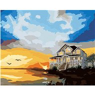 Zuty - Painting by Numbers - House by the Water and the Reds (D. Rusty Rust), 80X100 Cm, Canvas+Fram - Painting by Numbers