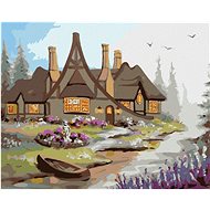 Zuty - Painting by Numbers - House by the River (D. Rusty Rust), 80X100 Cm, Canvas+Frame - Painting by Numbers