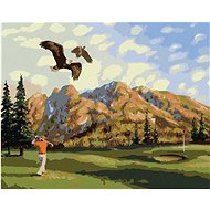 Zuty - Painting By Numbers - Golfer And Eagle (D. Rusty Rust), 40X50 Cm, Canvas+Frame - Painting by Numbers