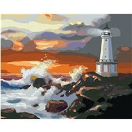 Zuty - Painting by Numbers - Lighthouse at Dusk (D. Rusty Rust), 80X100 Cm, Canvas+Frame - Painting by Numbers