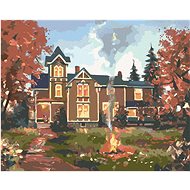 Zuty - Painting by Numbers - Brown House for Autumn (D. Rusty Rust), 80X100 Cm, Canvas+Frame - Painting by Numbers