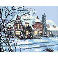 Zuty - Painting by Numbers - Snow House (D. Rusty Rust), 80X100 Cm, Canvas+Frame - Painting by Numbers
