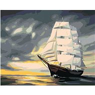 Zuty - Painting by Numbers - Sailing Ship (D. Rusty Rust), 40X50 Cm, Canvas+Frame - Painting by Numbers
