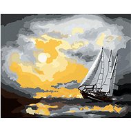 Zuty - Painting by Numbers - Sailing Ship Sailing on the Sea After a Storm (D. Rusty Rust), 80X100 C - Painting by Numbers
