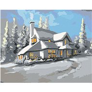 Zuty - Painting by Numbers - Snow White House (D. Rusty Rust), 40X50 Cm, Canvas+Frame - Painting by Numbers