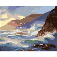 Zuty - Painting by Numbers - Sea Cliffs (D. Rusty Rust), 80X100 Cm, Canvas+Frame - Painting by Numbers