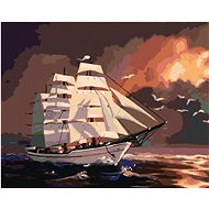 Zuty - Painting by Numbers - Ship After Dark (D. Rusty Rust), 80X100 Cm, Canvas+Frame - Painting by Numbers