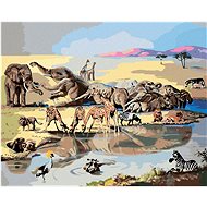Zuty - Painting By Numbers - Animals At Napajedla 2 (D. Rusty Rust), 40X50 Cm, Canvas+Frame - Painting by Numbers