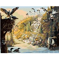 Zuty - Painting by Numbers - Moose, Birds and Ducks Near Napajedlo (D. Rusty Rust), 40X50 Cm, Canvas - Painting by Numbers