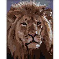 Zuty - Painting by Numbers - Lion Head (D. Rusty Rust), 40X50 Cm, Canvas+Frame - Painting by Numbers