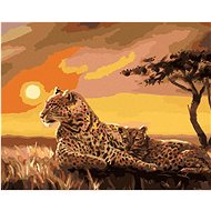 Zuty - Painting by Numbers - Leopardi (D. Rusty Rust), 40X50 Cm, Canvas+Frame - Painting by Numbers