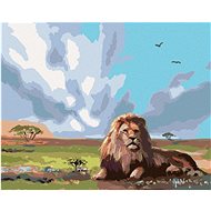 Zuty - Painting by Numbers - Lion At Napajedla (D. Rusty Rust), 40X50 Cm, Canvas+Frame - Painting by Numbers