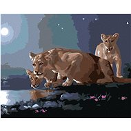 Zuty - Painting By Numbers - Lioness At Napajedla (D. Rusty Rust), 40X50 Cm, Canvas+Frame - Painting by Numbers