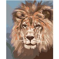 Zuty - Painting by Numbers - Lion - King of Animals (D. Rusty Rust), 40X50 Cm, Canvas+Frame - Painting by Numbers