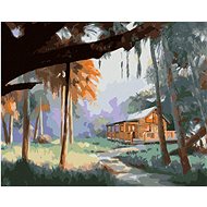 Zuty - Painting By Numbers - Cottage In Nature (D. Rusty Rust), 40X50 Cm, Canvas+Frame - Painting by Numbers