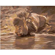 Zuty - Painting By Numbers - Young Lion At Napajedla (D. Rusty Rust), 40X50 Cm, Canvas+Frame - Painting by Numbers