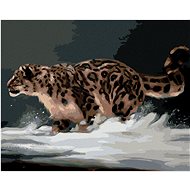 Zuty - Painting By Numbers - Leopard In The Snow (D. Rusty Rust), 40X50 Cm, Canvas+Frame - Painting by Numbers