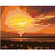 Zuty - Painting by Numbers - Sunset 2 (D. Rusty Rust), 40X50 Cm, Canvas+Frame - Painting by Numbers