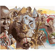 Zuty - Painting by Numbers - Africa (D. Rusty Rust), 40X50 Cm, Canvas+Frame - Painting by Numbers