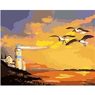 Zuty - Painting by Numbers - Lighthouse (D. Rusty Rust), 40X50 Cm, Canvas+Frame - Painting by Numbers