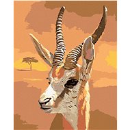 Zuty - Painting by Numbers - Gazelle (D. Rusty Rust), 40X50 Cm, Canvas+Frame - Painting by Numbers