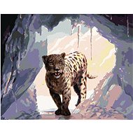 Zuty - Painting by Numbers - Snow Leopard (D. Rusty Rust), 40X50 Cm, Canvas+Frame - Painting by Numbers