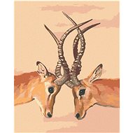 Zuty - Painting by Numbers - Antelope (D. Rusty Rust), 40X50 Cm, Canvas+Frame - Painting by Numbers