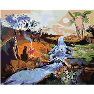 Zuty - Painting By Numbers - Animals At Napajedla (D. Rusty Rust), 40X50 Cm, Canvas+Frame - Painting by Numbers