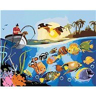 Zuty - Painting by Numbers - Underwater World (D. Rusty Rust), 40X50 Cm, Canvas+Frame - Painting by Numbers