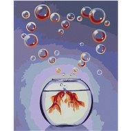 Zuty - Painting by Numbers - Goldfish (D. Rusty Rust), 40X50 Cm, Canvas+Frame - Painting by Numbers