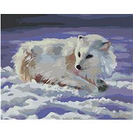 Zuty - Painting by Numbers - Polar Fox in the Snow (D. Rusty Rust), 80X100 Cm, Canvas+Frame - Painting by Numbers