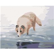 Zuty - Painting by Numbers - Polar Fox by the Water (D. Rusty Rust), 80X100 Cm, Canvas+Frame - Painting by Numbers