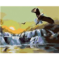 Zuty - Painting By Numbers - Hunting Eagle At The Raft (D. Rusty Rust), 40X50 Cm, Canvas+Frame - Painting by Numbers
