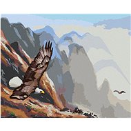 Zuty - Painting By Numbers - Flying Eagle In The Mountains (D. Rusty Rust), 40X50 Cm, Canvas+Frame - Painting by Numbers
