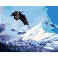Zuty - Painting by Numbers - Eagle Over Water In Winter (D. Rusty Rust), 80X100 Cm, Canvas+Frame - Painting by Numbers