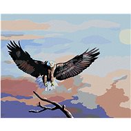 Zuty - Painting by Numbers - Landing Eagle (D. Rusty Rust), 40X50 Cm, Canvas+Frame - Painting by Numbers