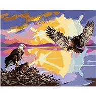 Zuty - Painting By Numbers - Eagle And Cubs (D. Rusty Rust), 40X50 Cm, Canvas+Frame - Painting by Numbers