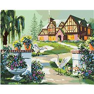 Zuty - Painting By Numbers - Herons At The Pink House At Dawn (D. Rusty Rust), 80X100 Cm, Canvas+R - Painting by Numbers