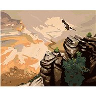 Zuty - Painting by Numbers - Eagle Over the Rock (D. Rusty Rust), 40X50 Cm, Canvas+Frame - Painting by Numbers