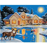 Zuty - Painting By Numbers - Figure Skater On The Lake (D. Rusty Rust), 40X50 Cm, Canvas+Frame - Painting by Numbers